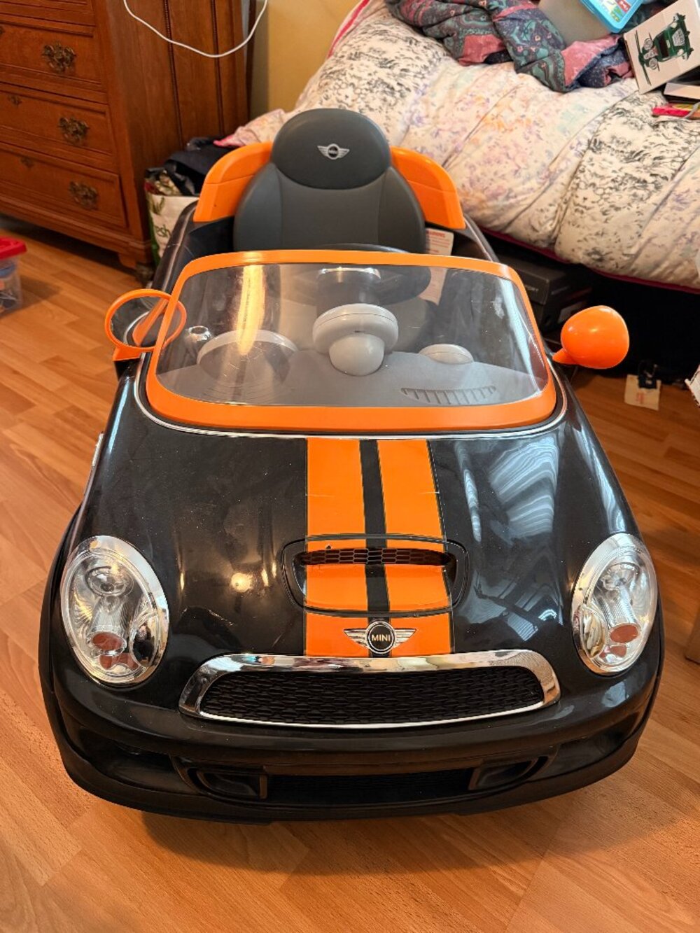 Rollplay 6V Mini Cooper. Kid's Ride-On Car for $20.